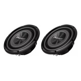 Kit 2 Subwoofer Pioneer Slim Ts-a2500ls4 10 Polegadas 1200w