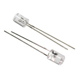 10x Led 5mm Flat Amarillo Dimerizable Luz Iluminacion Ptec