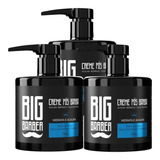 Creme Pós Barba Big Barber 350g Hidratante Caixa 3 Unidades