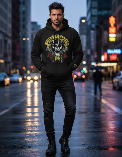 Sudadera Guns N Roses Metal Negra | Meses sin interés