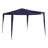 Tenda Gazebo Mor Ráfia P/ Praia Aço Carbono 3x3m Azul 003538