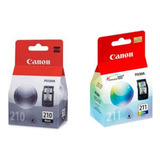 Pack Tinta Canon Pg-210 / Pg-211 Original Envio Gratis