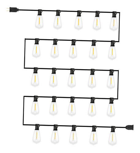 Guirnaldas De Luces Led Para Exteriores Con 50 Pies 12 V