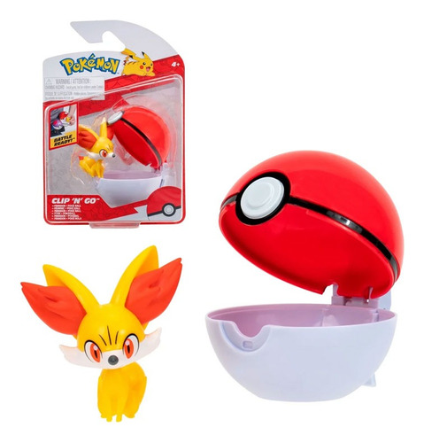 Pokemon Fennekin + Pokeball