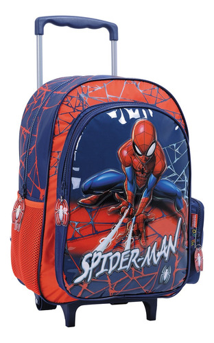 Mochila Wabro Spiderman Web Hombre Araña Niños Carro 16 In