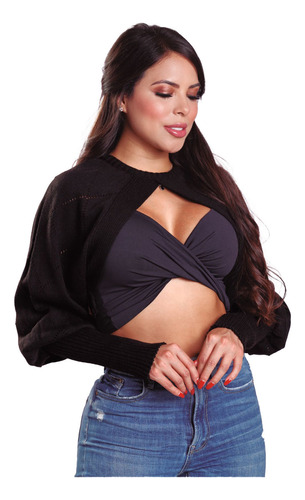 Blusa Elegante De Moda Para Dama Crop Top 9271 Tej