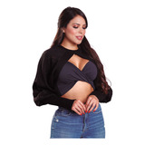 Blusa Elegante De Moda Para Dama Crop Top 9271 Tej