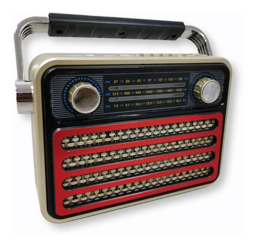 Bocina Bluetooth Con Radio Am Fm Diseño Retro/vintage Ch