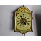 Antiguo Reloj Pared Mayolica Smf Schramberger Majolica Fabri