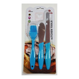 Set Pincel + Espatula + Cuchillo Reposteria Belgrano