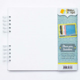 Album Scrapbook Assinatura Capa Dura 30,5x30,5cm Branco