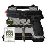 Pistola De Airsoft P226 Qgk Hs-226 Spring Bbs Cal 6mm K20