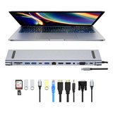 Dock Station Hub 12 Em 1 Para Mecbook Pro,air M1 M2,windows,