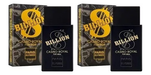 Kit 2 Billion Casino Royal Paris Elysees 100 Ml Perfumes