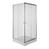 Cabina Box Ducha Cuadrada Vidrio 90x90 Piazza + Receptaculo