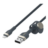 Cable Belkin Pro Flex Usb A Para Lightning Azul 2.4a 2m