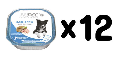 Alimento Húmedo Nupec Para Cachorro Perro Pack 12 pzas