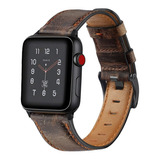 Correa De Piel Para Apple Watch Series Band 44 45 41 Mm, 8 7