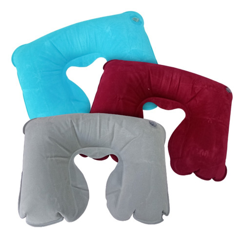 Pack 3 Almohadas Inflables De Cuello Viajes