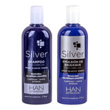 Kit Silver Han Shampoo 375cm3 + Enjuague Neutraliza Amarillo