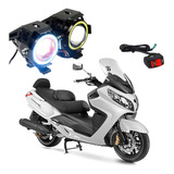 Farol De Milha Angel Eye U7 Dafra Maxsym 400i 2013 2014 2015