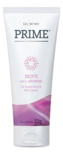Prime Gel Intimo Lubricante X 22 Grs Excite, Hot, Natural Sabor Excite