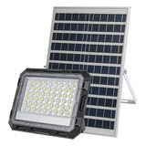 Foco Proyector Led Solar 570lm Panel Solar/control 6500k Carcasa Negro Luz Blanco Frío