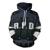 Sudadera Con Capucha De Resident Evil Leon S. Kennedy 3d