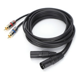 Cable De Micrófono Jorindo, Cable Dual Xlr Macho A Dual Rca