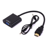 Cable Convertidor Xcase De Hdmi A Vga, 3.5mm Negro Hdmit /vc