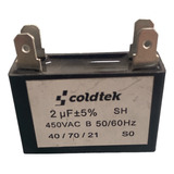 Capacitor Trabajo 2uf Mfd 450vac Cuadrado 50/60hz Ventilador