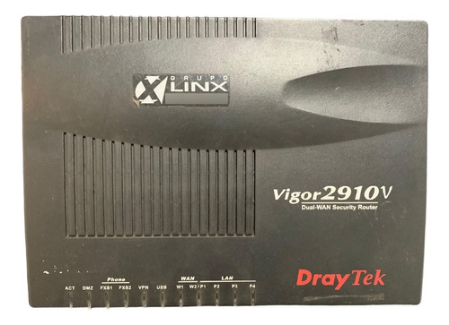 Roteador Draytek Vigor 2910v Dual Wan E 3 Lan Gigabit Usado