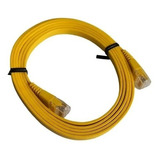 Cable Red Ethernet Lan Categoria 5e Tipo Plano Amarillo 1.5m