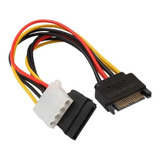 Cable Sata Macho A 1 Sata Hembra Y 1 Molex