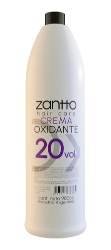 Crema Oxidante 20 Volumenes Zantto X 1 Litro