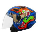 Capacete Coyote Aberto New Liberty 3 Brilhante Pro Tork Tamanho 58