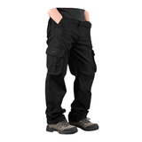 Pantalon Hombre Cargo Gabardina Costura Reforzada Trabajo