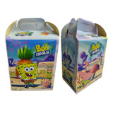 50 Caja Dulcera/lonchera Bob Esponja.fiesta,dulces,50niños