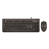 Kit Teclado Y Mouse Negro Usb Notebook Oficina. Combo 2 En 1