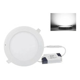 X5 Foco Panel Plafón Led 24w Embutido Redondo Luz Frio