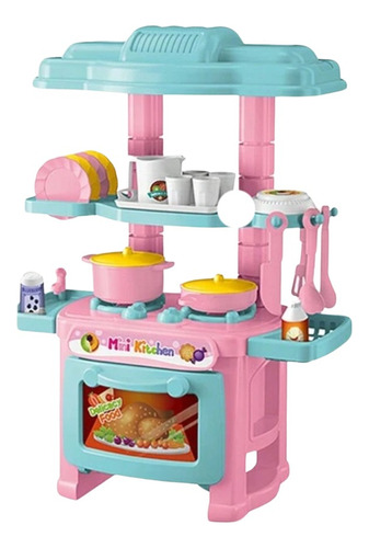 Mini Cocina Juguete Infantil Desarrollo Intelectual 48 P Color Rosa