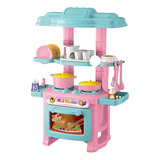 Mini Cocina Juguete Infantil Desarrollo Intelectual 48 P Color Rosa