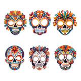 Máscara De Papel For Bricolaje De Halloween, 12 Unidades/ju