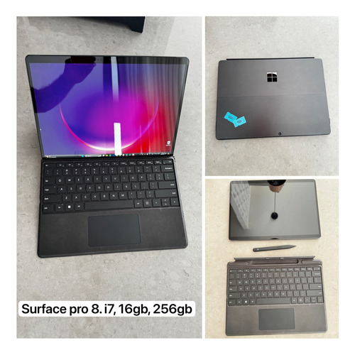 Microsoft Surface Pro 8 I7 13  256gb Grafite E 16gb 