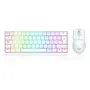 Kit Redragon Teclado Y Mouse K617rgb Sp + M724 White S143w Mouse Blanco Teclado Blanco | Envío gratis