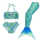Trajes De Baño Ariel Sirenita Sirena Bikini Niña Ca H