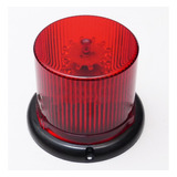 Baliza Electrónica De 48 Leds Destellante Uso En 12 - 24v Bivoltaje Color Rojo