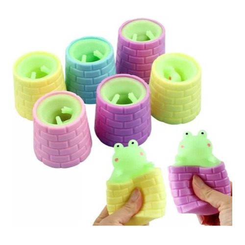 Pack 12 Squishy  Rana Antiestrés Descompresión Sensorial