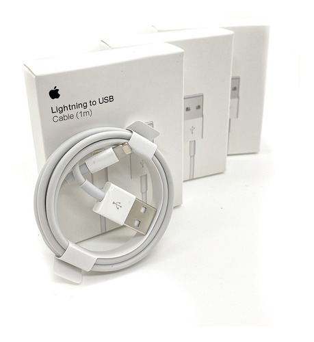 Cable Cargador iPhone Original Usb Lighting 1 Metro