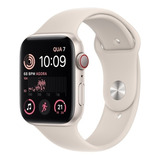 Apple Watch Se 44mm Gps Celular Pulseira Esportiva Estelar C